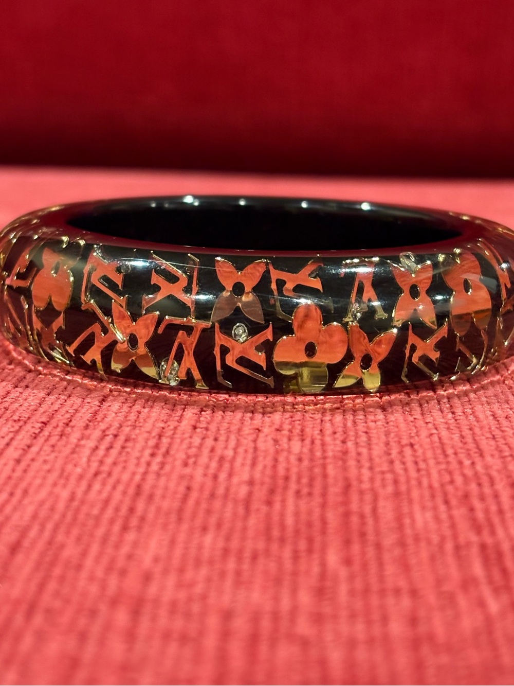 Authentic Louis Vuitton Inclusion-Style Resin Bangle Bracelet - Picture 3 of 7